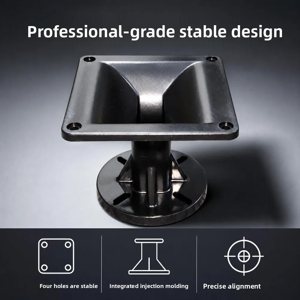 MW Audio 4,7" Quadratischer Hornlautsprecher 1" Halsöffnung 120x120x95mm ABS-Wellenleiter 4-Bolzen für Bühnen-Pro-Audio-Lautsprecher-Ersatz – Detail 3