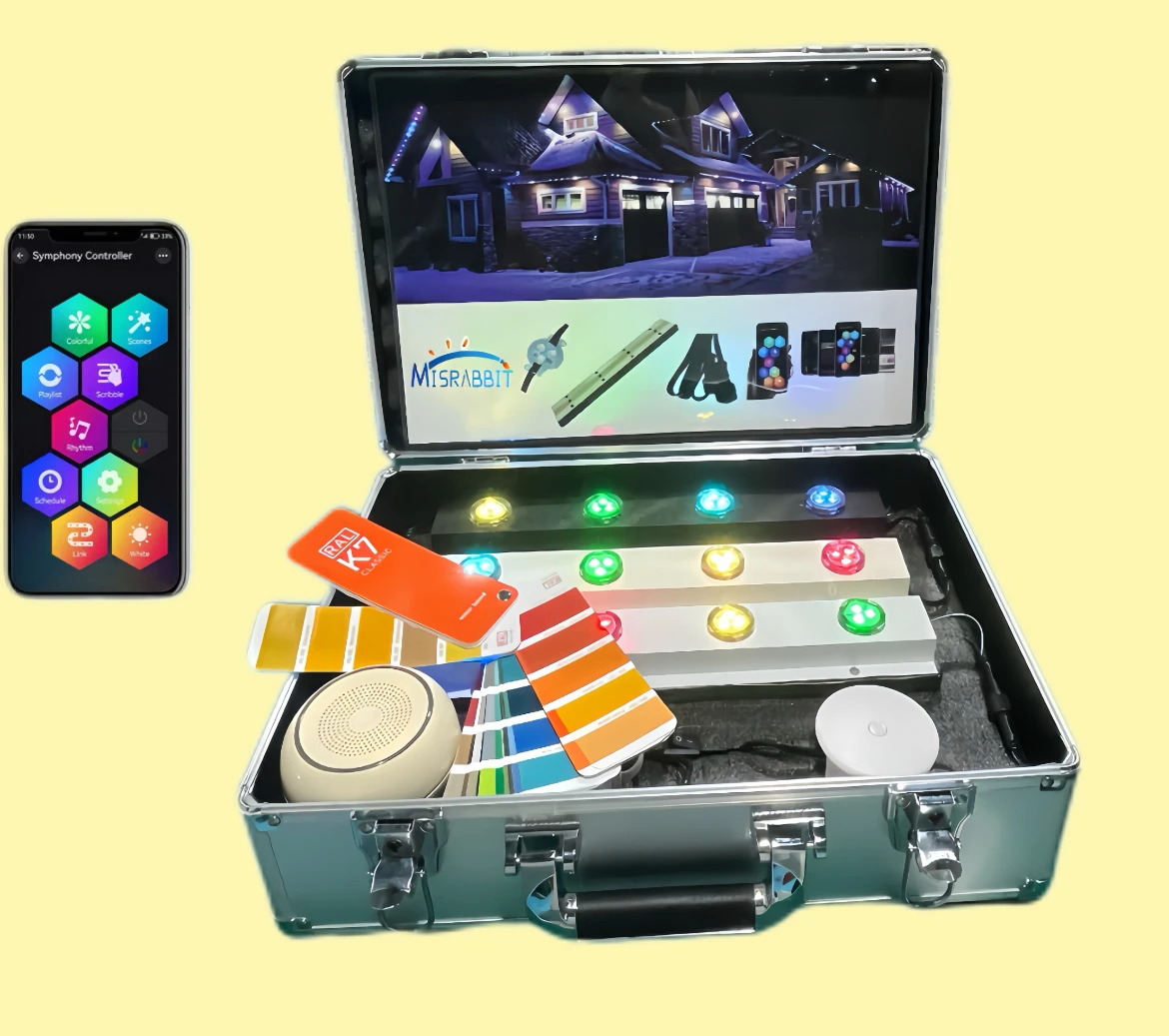 Misrabbit 12V 24V 48V مكبر صوت صغير LED /Wi-Fi RGBW لون قابل للتخصيص IP68 للاستخدام الخارجي التحكم الذكي في التطبيقات الدائمة #1