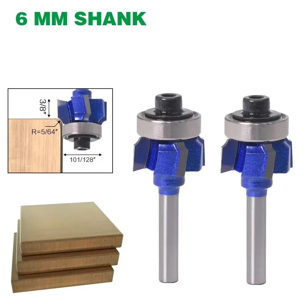 

1 шт. 6 мм фреза с хвостовиком для резьбы по дереву R1 мм R1,5 мм R2 мм нож для обрезки кромок триммер 4 зуба фреза по дереву фреза для дерева