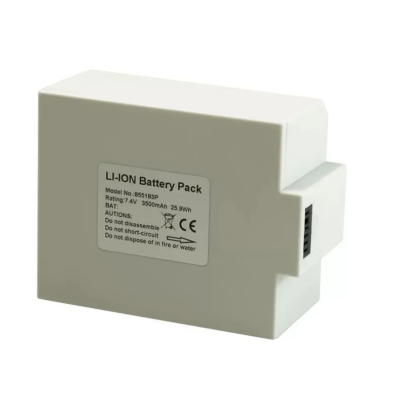 855183P 7.4V 3500mAh 25.9Wh High Capacity Rechargeable Replacement Li-ion Battery Pack for CONTEC CMS8000 Patient Monitor