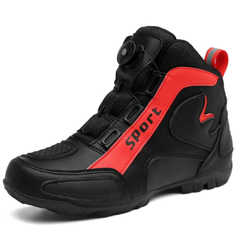 

Motorcycle boots four seasons men's casual high-top safety protection motorcycle shoe cross country boots outdoor riding boots