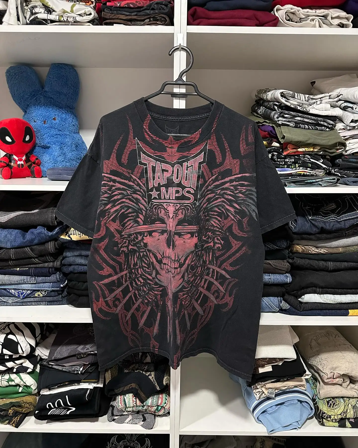 

GELITAYIN 2024 New American Vintage Hip Hop Pattern Print Cotton T-shirt Men Y2K Street Pop Punk Rock Short Sleeve Unisex Casual