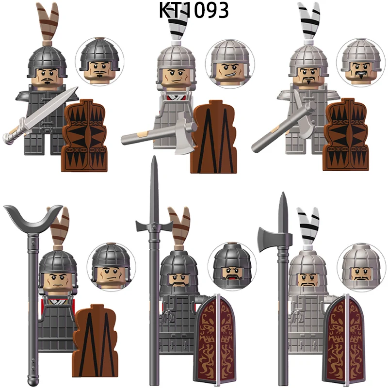 The Ancient Light Crack Heavy Infantry Model Blocks MOC Bricks Set Gifts Toys For Children KT1093