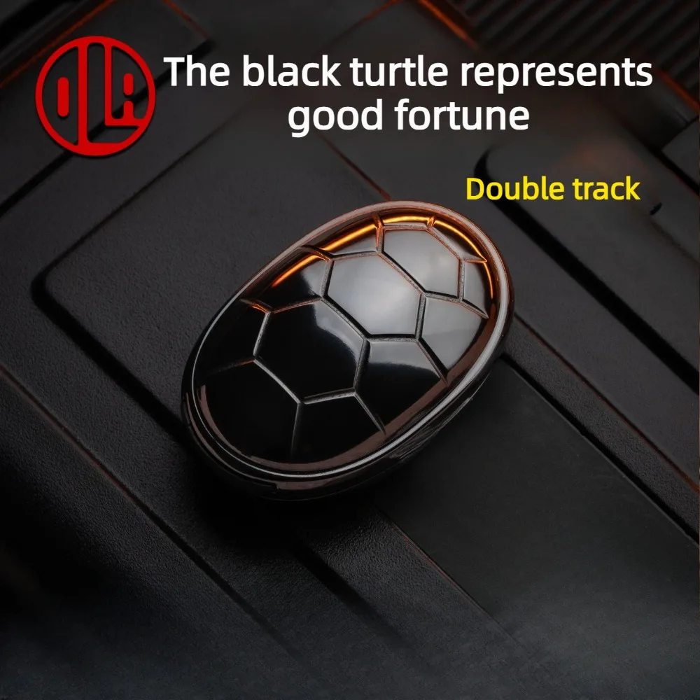 

DLEDC Black Tortoise Auspicious Fortune: Настольная декомпрессионная игрушка-антистресс с двойной трассой и циркониевым сплавом, механическая, для пальцев, в форме карты