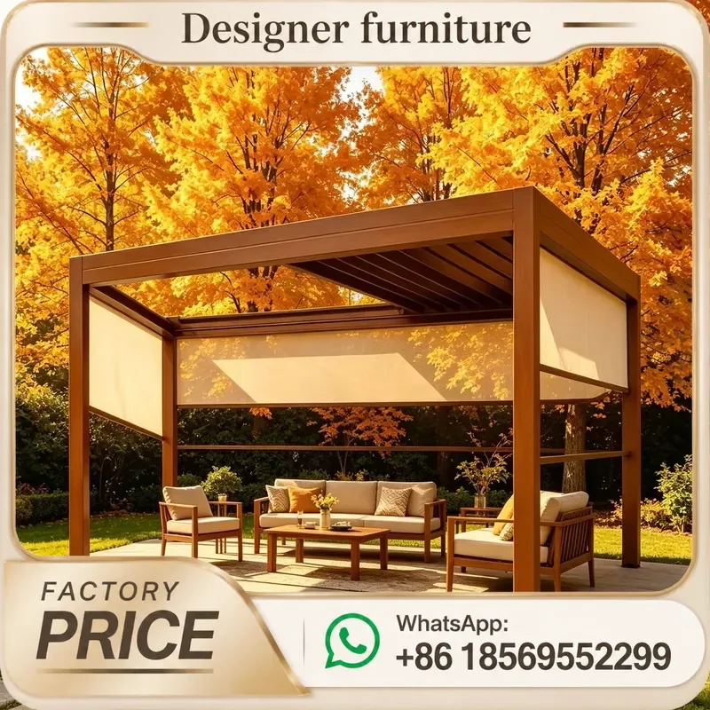 Customizable Aluminium Pergola System, Outdoor Shade Structure for Garden, Sleek Gazebos & Comfortable Patio Garden Furniture