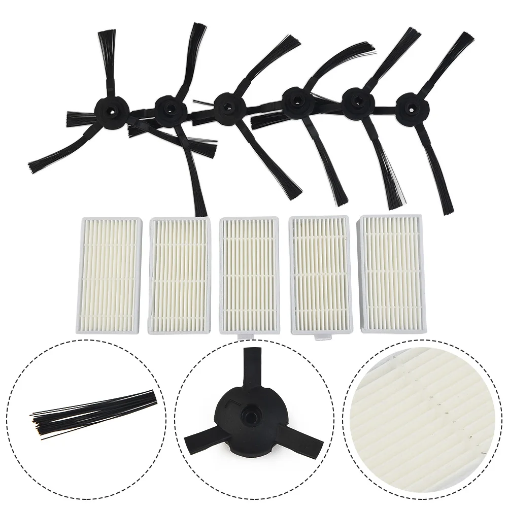 High Efficiency Side Brush and Filter Set for For SilverCrest 3000 A1 Robotic Vacuum Cleaner Breathe Easier at Home