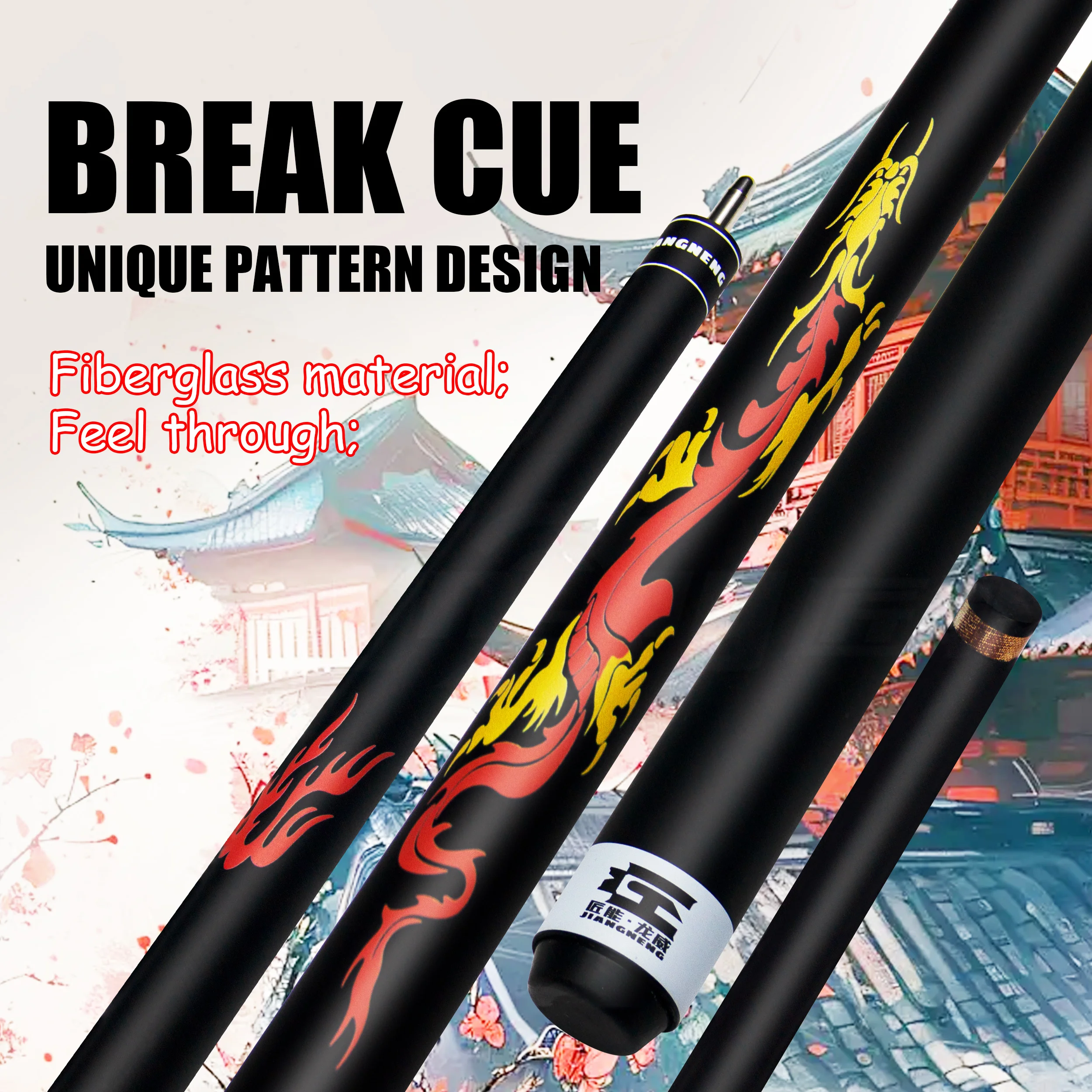 

Премиальный кий для бильярда из углеродного волокна с узором «Красный дракон» — высококачественное оборудование для бильярда, обеспечивающее улучшенную производительность.