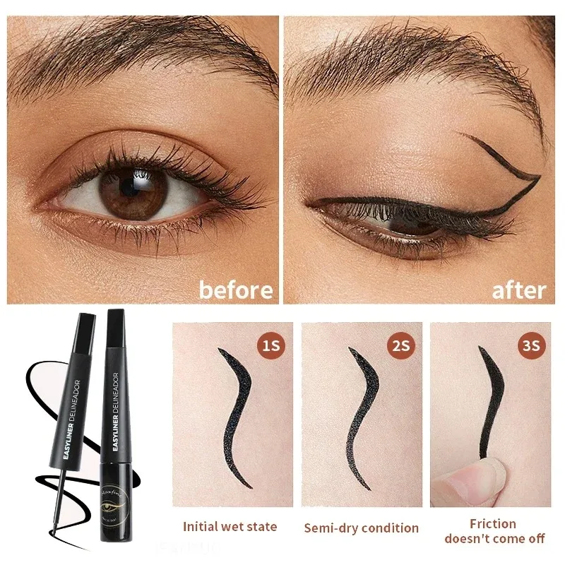 Matte Black Brown Waterproof Liquid Eyeliner Pencil Sweatproof Quick Dry Easy To Wear High Pigment Eye Liner Pen Eye Makeup Tool view 3