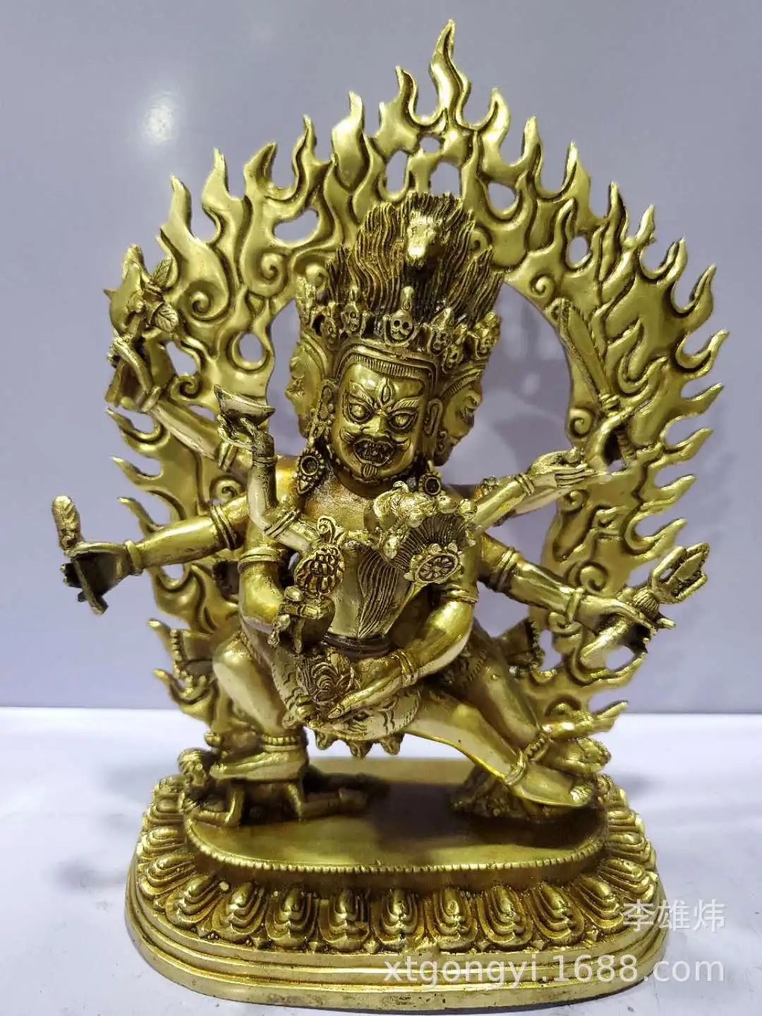 

Bronze Horse Head King Statue Bronze Pupa Vajra Double Kidney Bodhisattva Tantric Buddha Statue