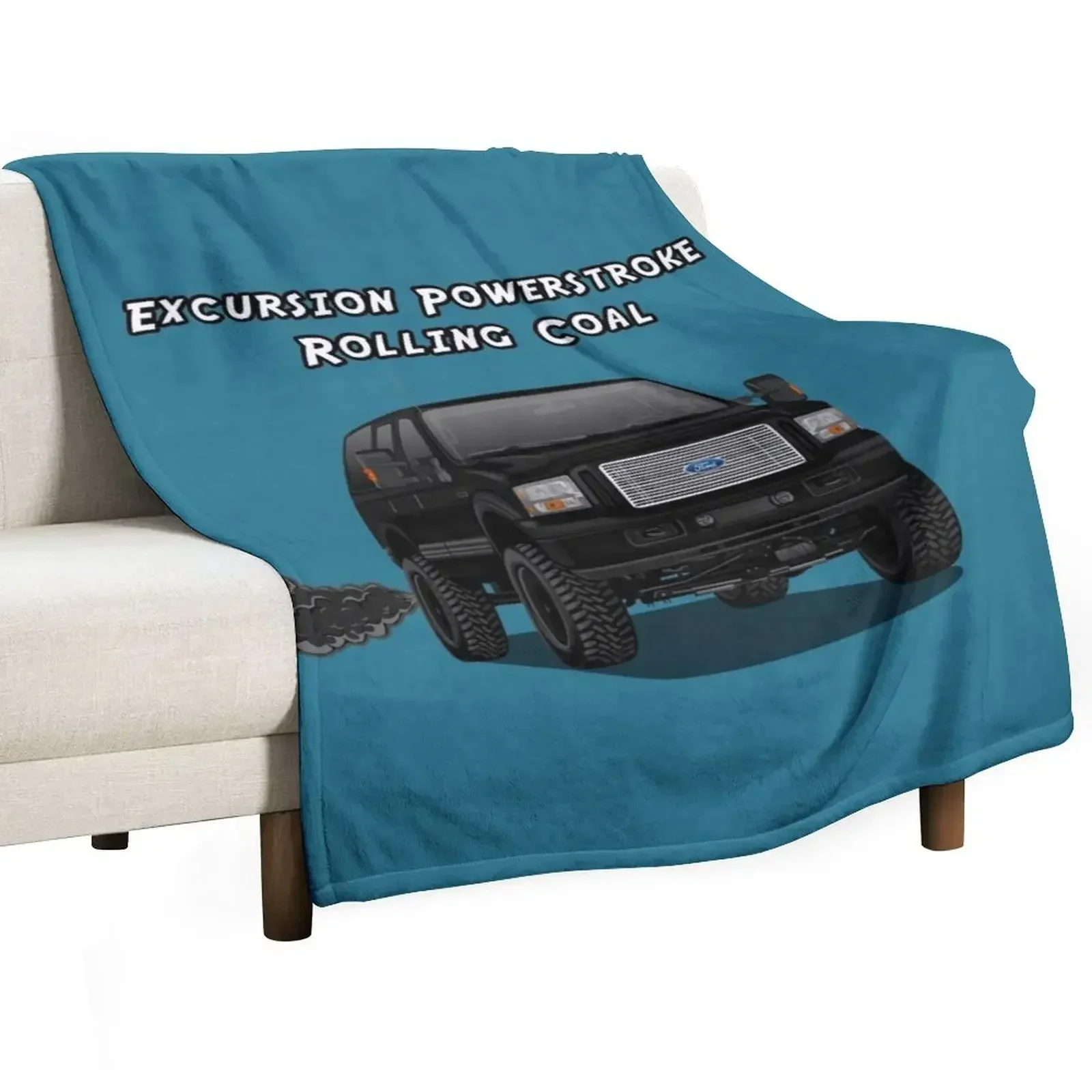 Excursion Rolling Coal No Background Throw Blanket Tourist Plaid on the sofa Blankets