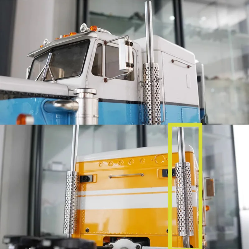 

1/14th LESU Metal Chimney Exhaust Pipe for RC TAMIYA King Hauler Grand Hauler Globe Liner Tractor Truck RC Car Model Accessories