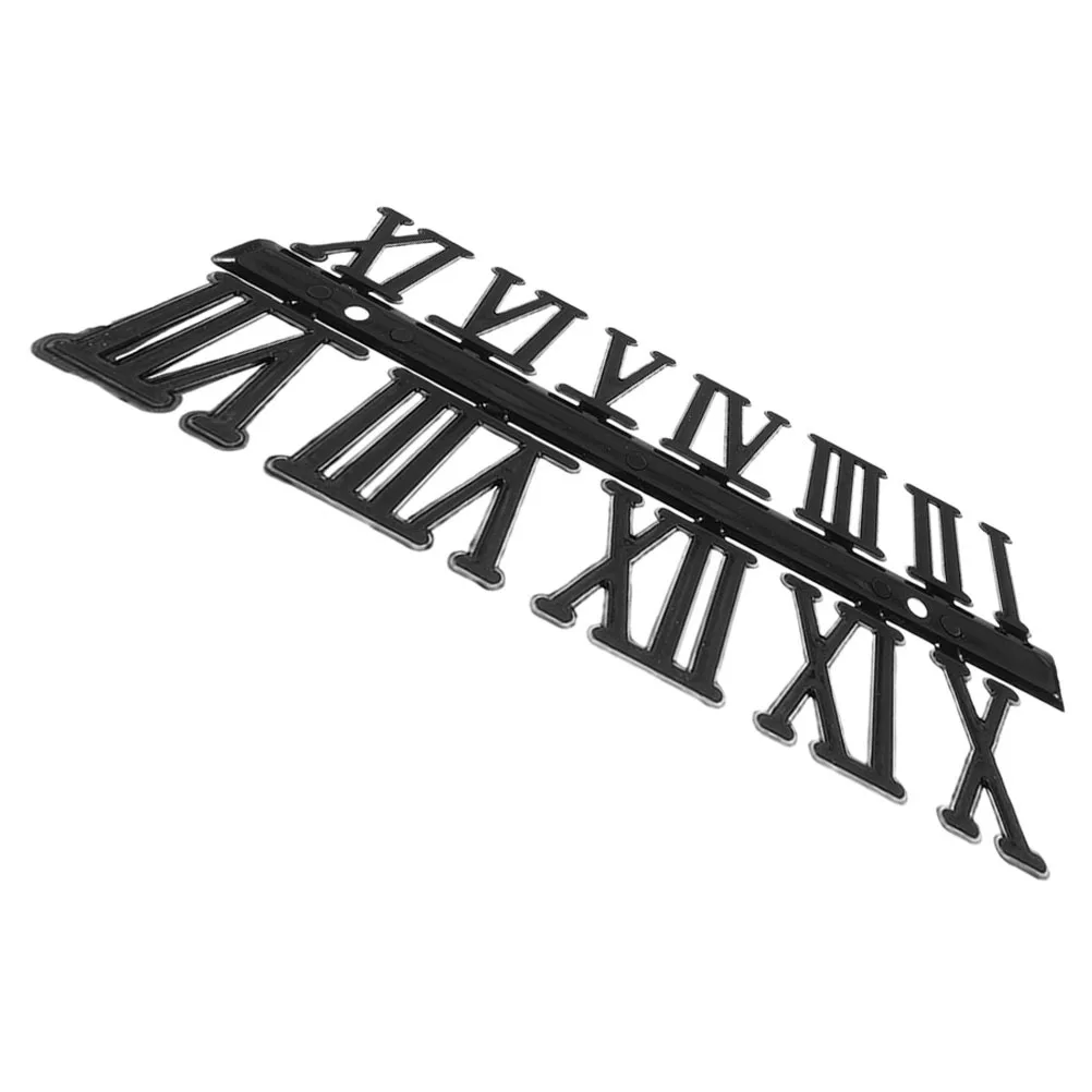 

6Sets Clock Numerals Kit Roman Number Plastic Replacement Digital Wall Clock Repair Supplies Digital Bell Repair Parts