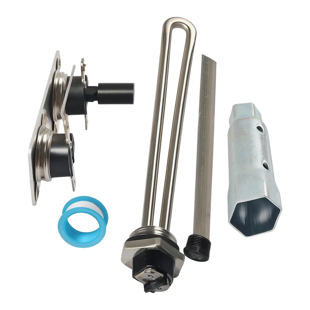 For Camper Van Water Heater Parts Kit 5pcs Includes Electric Heating Element Thermostat Anode Rod 520900 232306