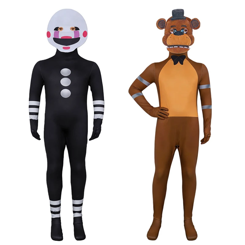 Disfraz de Marioneta Unisex para Adultos de Five Nights at Freddy's, Cosplay de Freddybear, Traje de Fazbear, Disfraz de Halloween