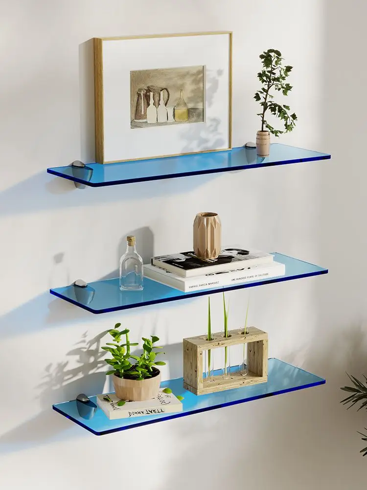 Acrylic Wall Shelf Colored  Living Room for Decoration Background Wall Storage Wall Hanging Rack Bathroom Stand Modular shelf