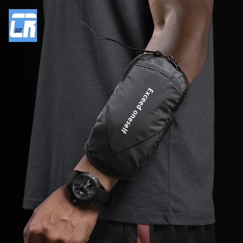 5Colors Running Arm Bag Outdoor Waterproof Reflective Armband Bag Phone Holder  For Below 6.7inch Phone Sport Gym Arm Wrist Case