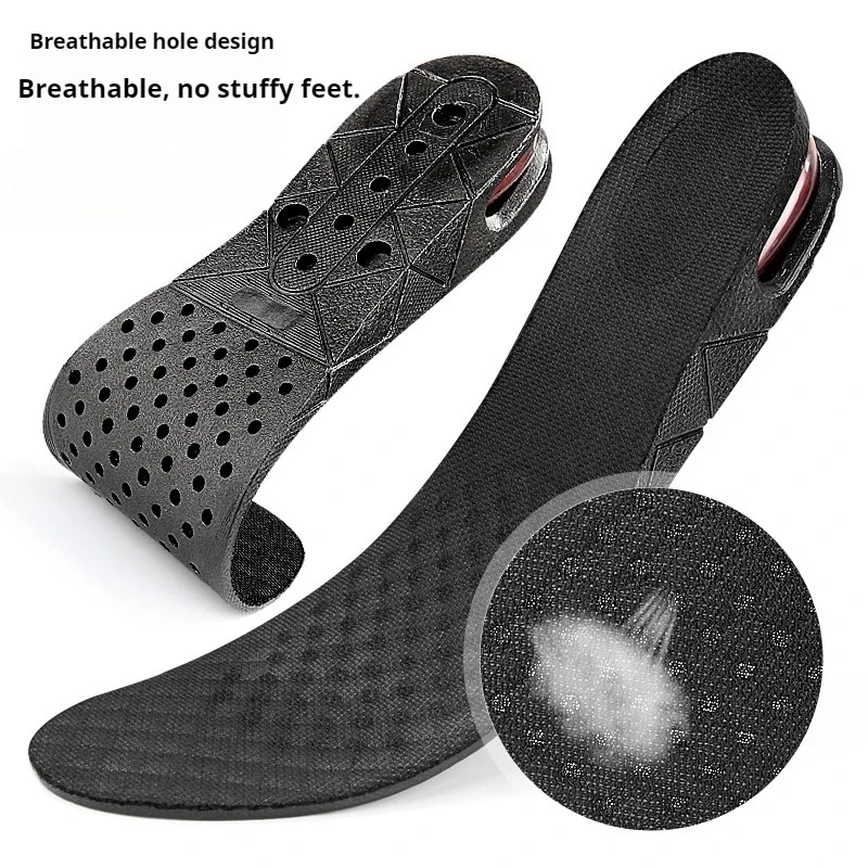 3-9 سنتيمتر الارتفاع زيادة نعل وسادة ارتفاع رفع قابل للتعديل قطع الحذاء كعب إدراج أطول صدمة دعم وسادة للقدم ماصة #5