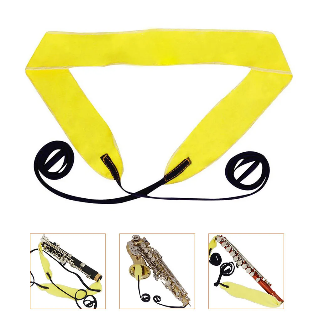 

2Pcs Flute Cleaning Cloth Soft Durable Sax Maintenance Tool Universal Care for Saxophone Clarinet Piccolo Wind Instruments