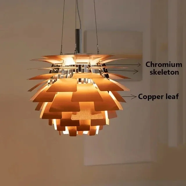 Imagem -04 - Alcachofra Suspensão Lâmpadas Penduradas Modern Led Pinecone Pendant Lights Louis Design Chandelier Living Home Decor Criativo