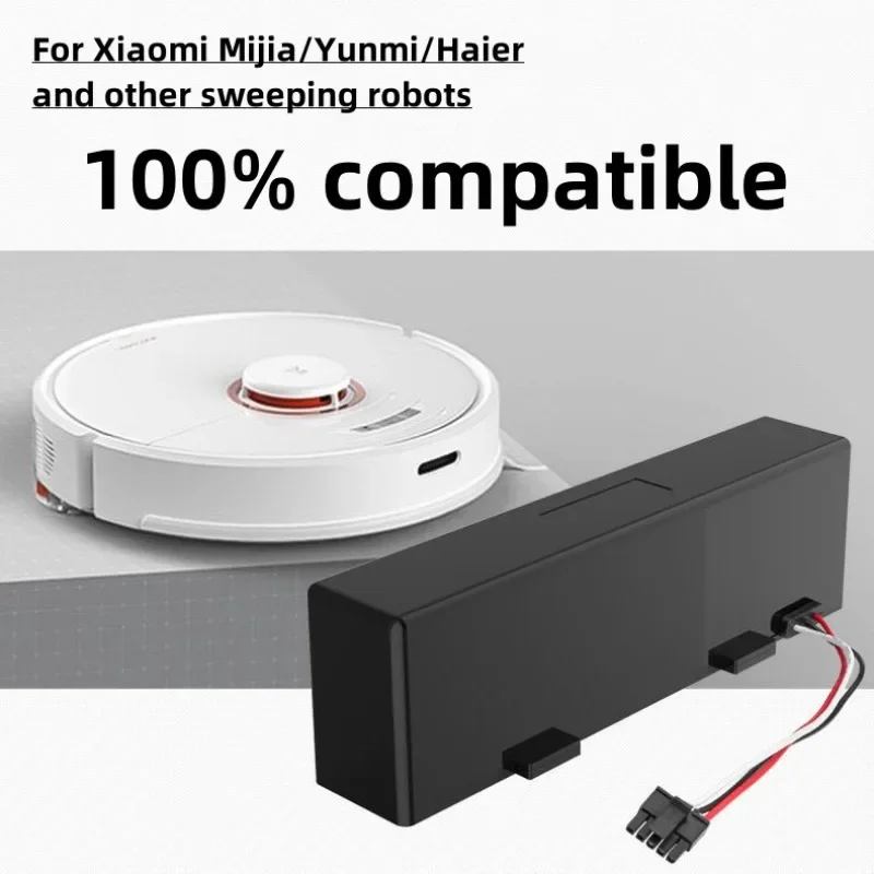 Para Xiaomi Mi Jia STYTJ02YM Yun Mi MVVC01-JG Haier JX37 Robot de barridoBatería de litio 14,8 V