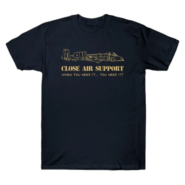 

USAF A10 Thunderbolt Close Air Support Attack Aircraft T-Shirt. Summer Cotton Short Sleeve O-Neck Men's T Shirt New S-3XL