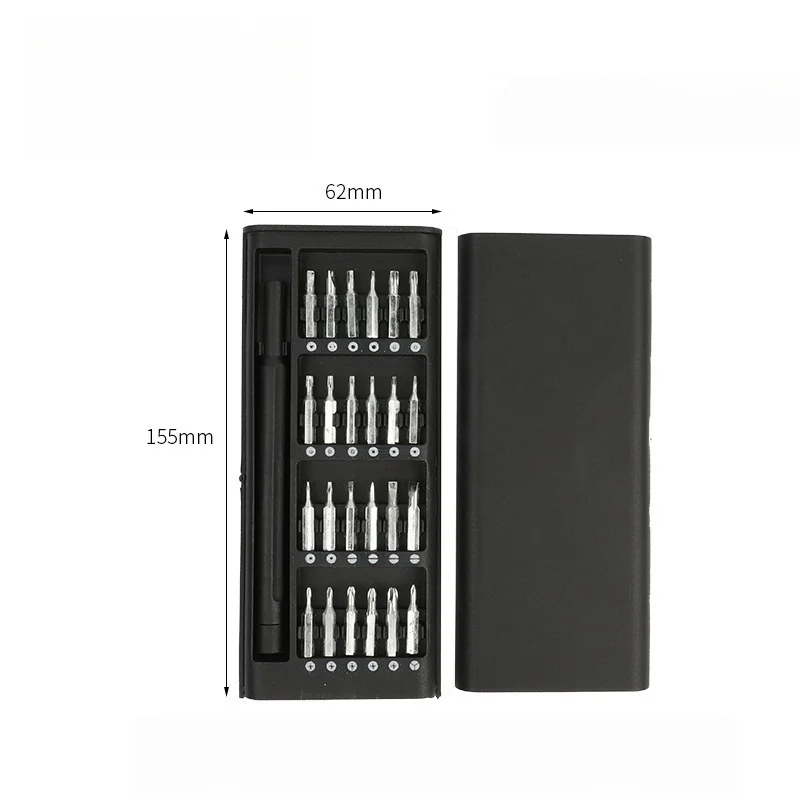 25-in-1 Mini-Schraubendreher-Set, kleine Schraubendreher mit Flach- und Kreuzkopf, geeignet für Elektronik, Präzisionsreparaturwerkzeuge – Detail 10