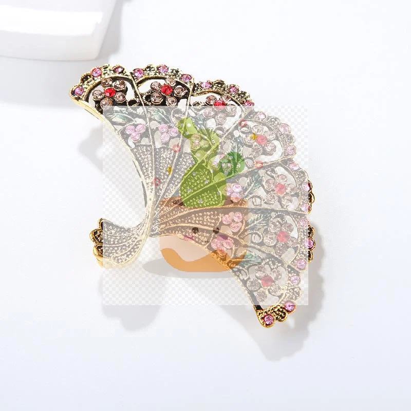 خمر الكلاسيكية مروحة دبابيس معدنية دبابيس أزياء للجنسين معطف الملابس شارات مجوهرات اكسسوارات