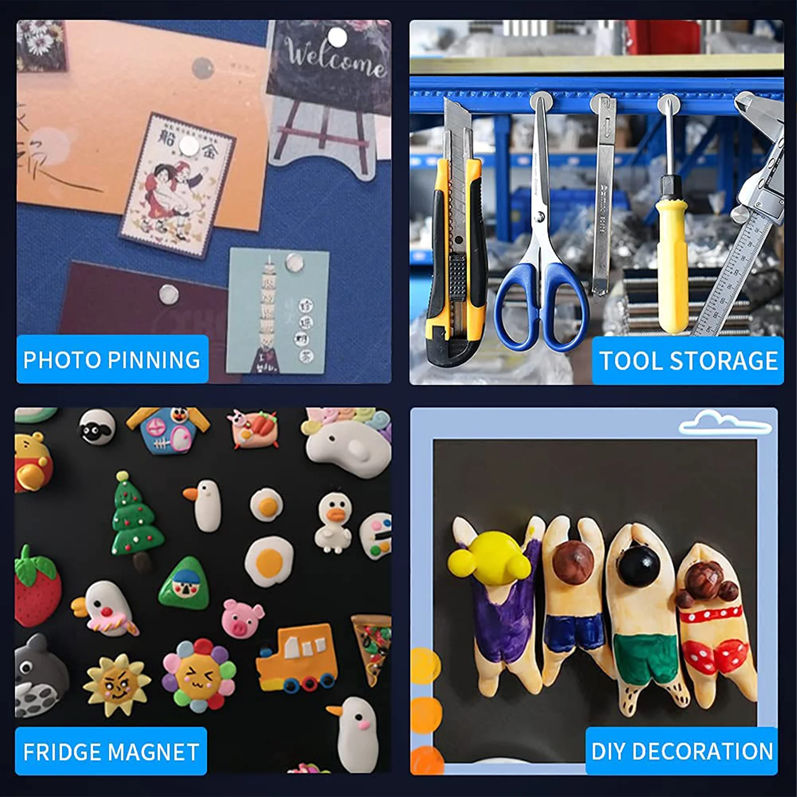 30 Pcs 10x3mm Strong Neodymium Mini Magnets, Rare Earth Magnets Neodymium Magnets N35 NdFeB Round Strong Permanent Magnetic Disc