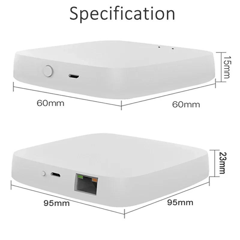 Hub de enlace inteligente Tuya ZigBee, puente inteligente, aplicación de vida inteligente, control remoto inalámbrico, funciona con Alexa y Google