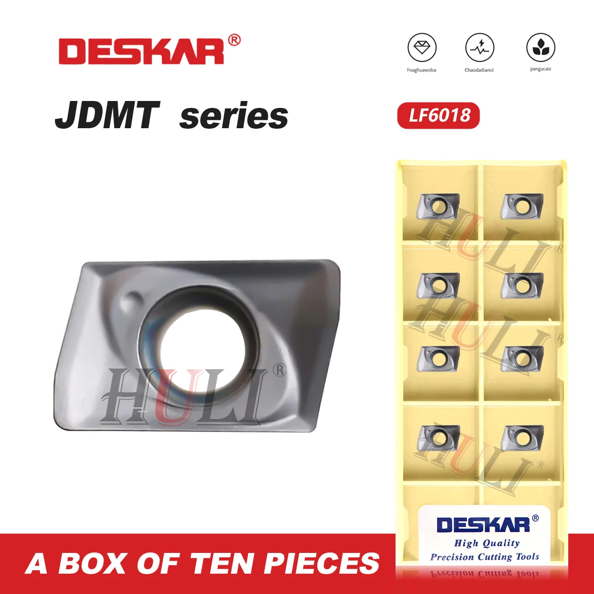 

DESKAR Machining Center 100% Original CNC lathe Mill Tool JDMT070204R 070208R LF6018 Used For Processing Stainle Steel Mill Tool