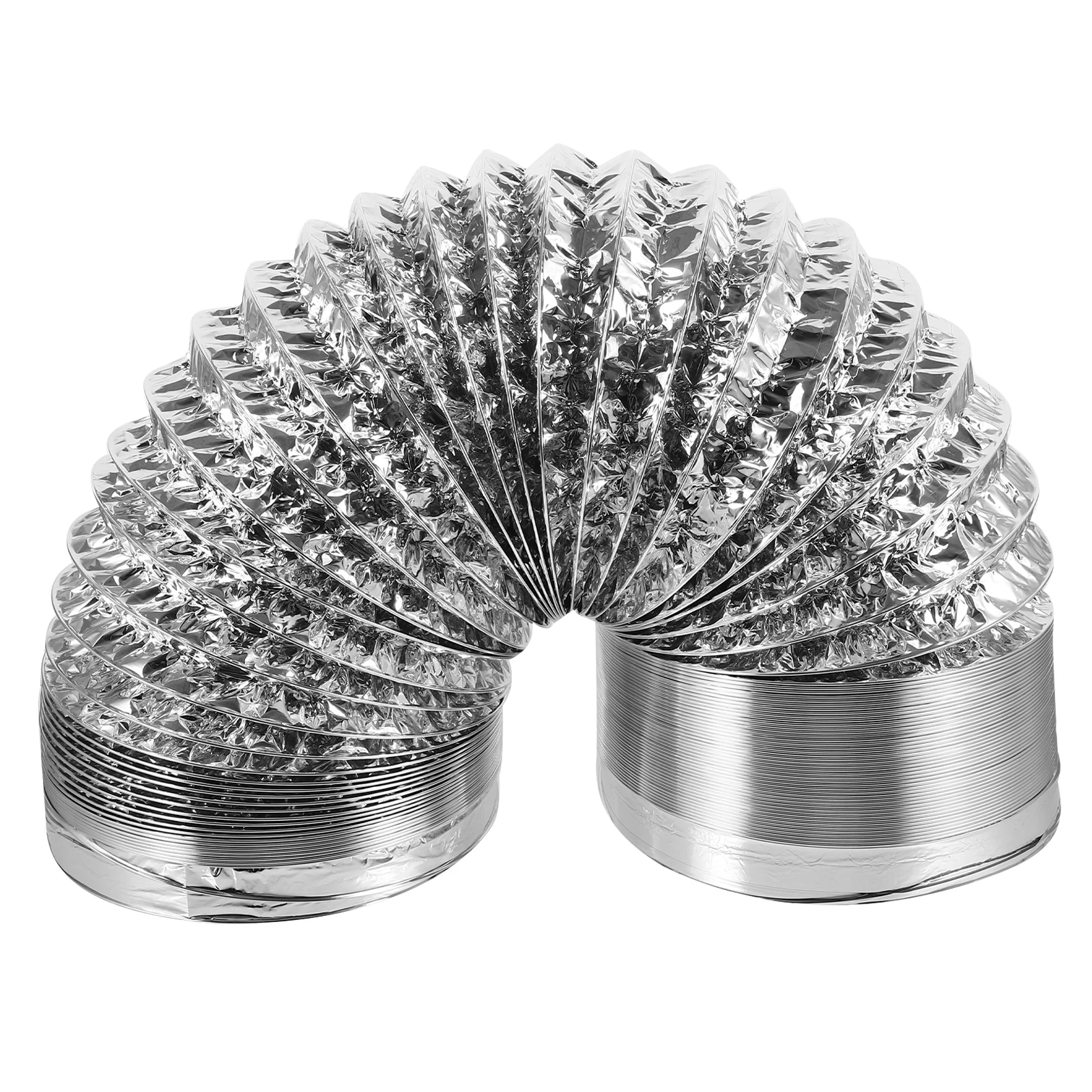 

Aluminum Foil Duct Hose Flexible Exhaust Ventilation HVAC Kitchens Bathrooms Greenhouse Grow Room Tent Thick Durable Retractable