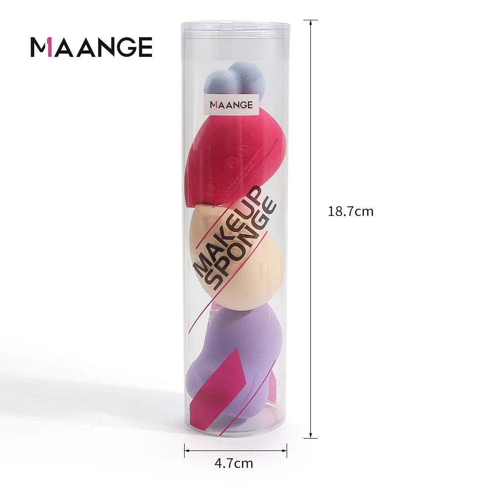 Maange 5 Stuks Make-Up Spons Set Kleurrijke Puff Foundation Concealer Poeder Bb Crème Blender Make Up Puff Schoonheid Cosmetica Gereedschap