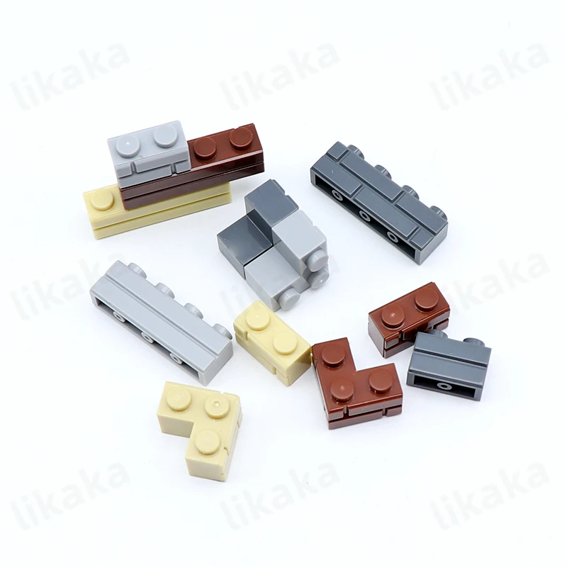 50 قطعة مدينة الجدار كتل ل MOC منزل سميكة 1*2 1*4 ل النقاط اللبنات DIY بها بنفسك اكسسوارات متوافق الكلاسيكية البناء الطوب #4