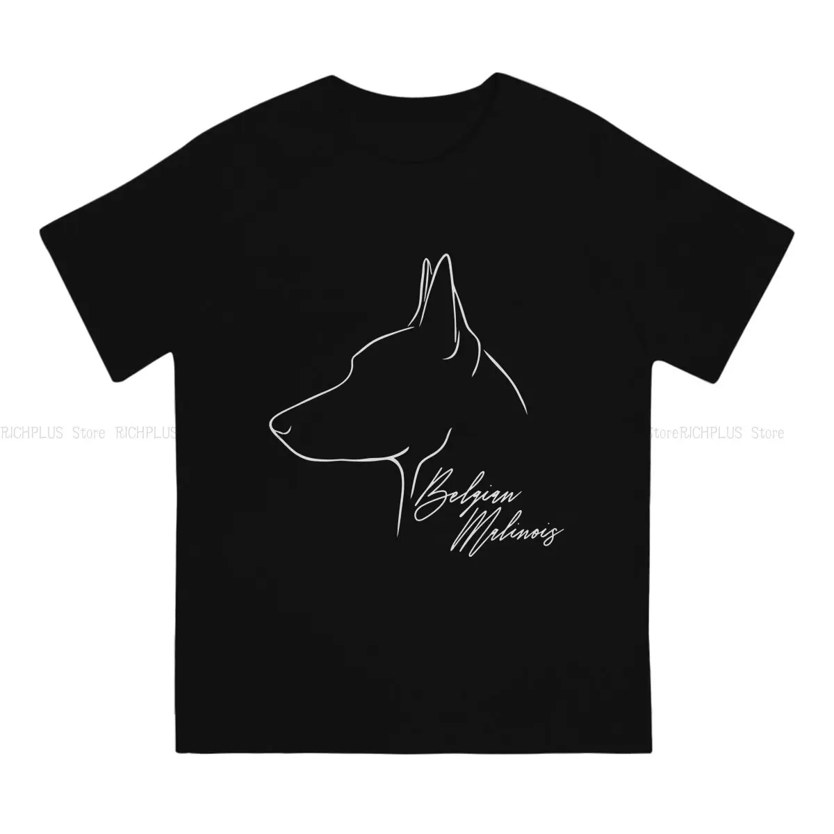 K-9 Unit Police Dog TShirt Belgian Malinois Dog Canine Profile Elegant Polyester T Shirt Oversized Men Tee Shirt Printing Trendy