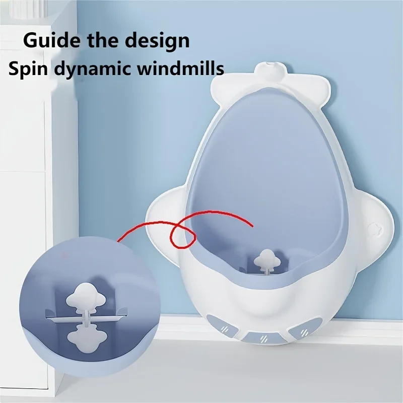 Airplane Pee Training Potty Training Urinal Funny Windmill Aiming Design Detachable Kids Standing Wall-Mounted Toilet for Boys