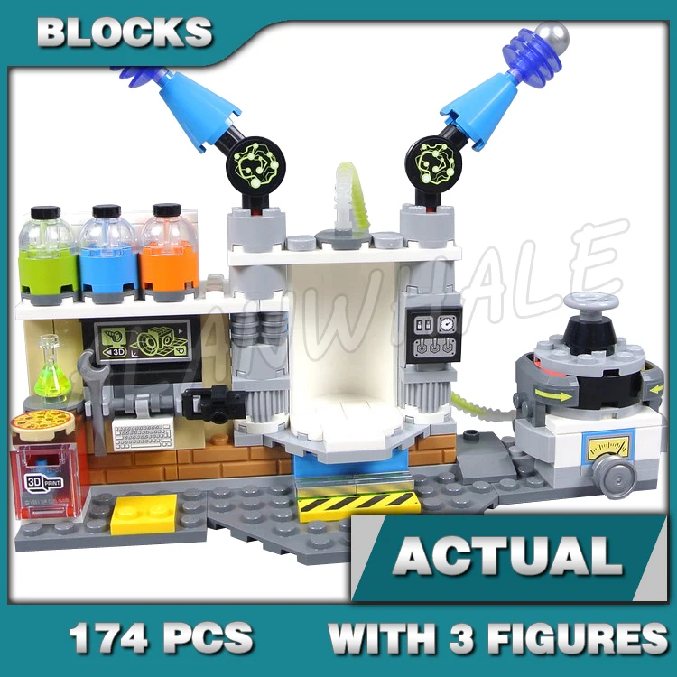 174pcs Hidden Side Ghost Lab Mad Scientist De-haunting chamber 11457 Building Block Toys Compatible With Model