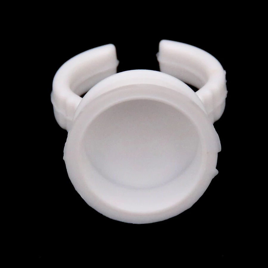 100PCS Disposable Plastic Tattoo Ring Cups Medium Size Tattoo Pigment Ink Cup Holder Permanent Makeup Microblading Supplies