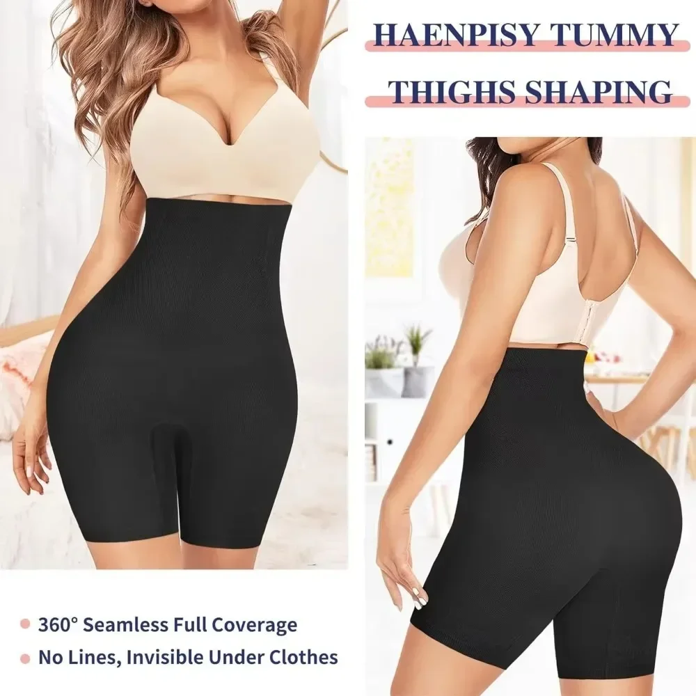 Women High Waist Tummy Control Shapewear Shorts Butt Lifting Postpartum Anti-Exposure Soft Comfy Daily Shaper