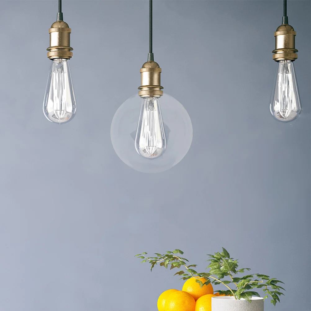 

1 Unit Globe Lampshade Transparent Light Cover for Ceiling Lamp Easy Install Residential Commercial Decoration