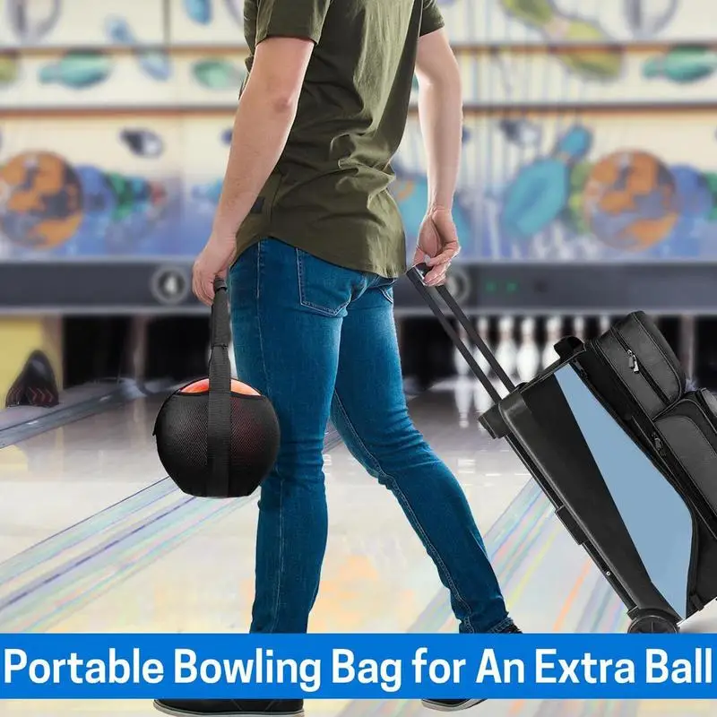 Bowling Bags Single Ball Bag Net Sturdy Bowling Tote With Handle Bowling Tote Bowling Ball Backpack Bowling Ball Bags For