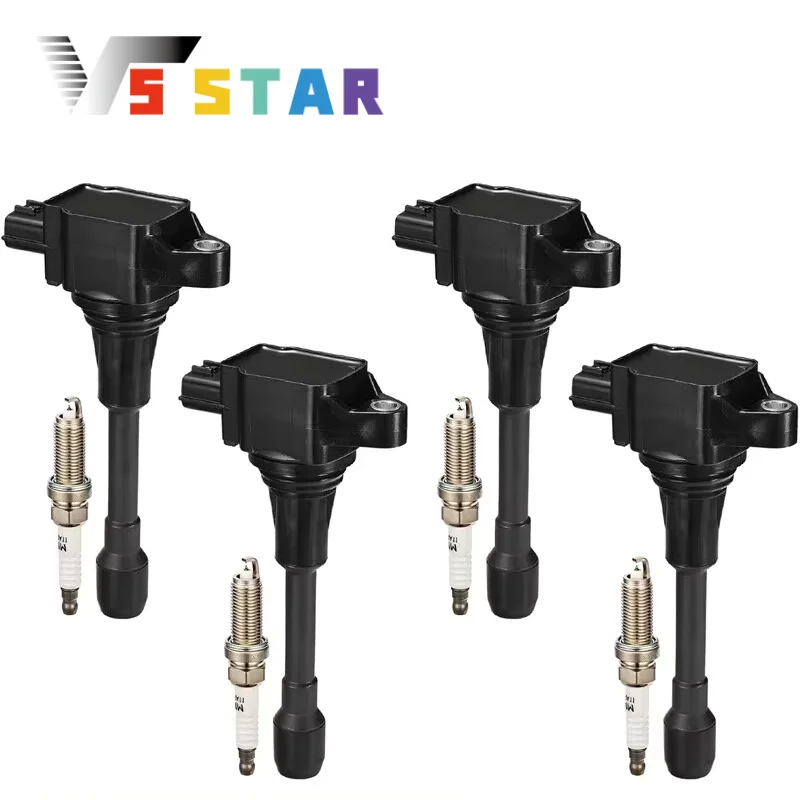 

22448ED000 22448JA00A 22448JA00C 1788369 IGC0002 8pcs Spark Plugs & Ignition Coil Packs For 2007-2012 Sentra 2.0L 2.5L EL-1065