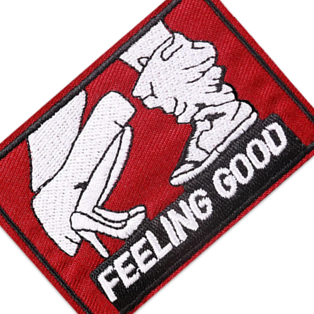 FEELING GOOD Embroidered Patches Iron On Decoration Accessories Man And Woman Apparel For Clothes Jacket Jean Hat Bag Applique