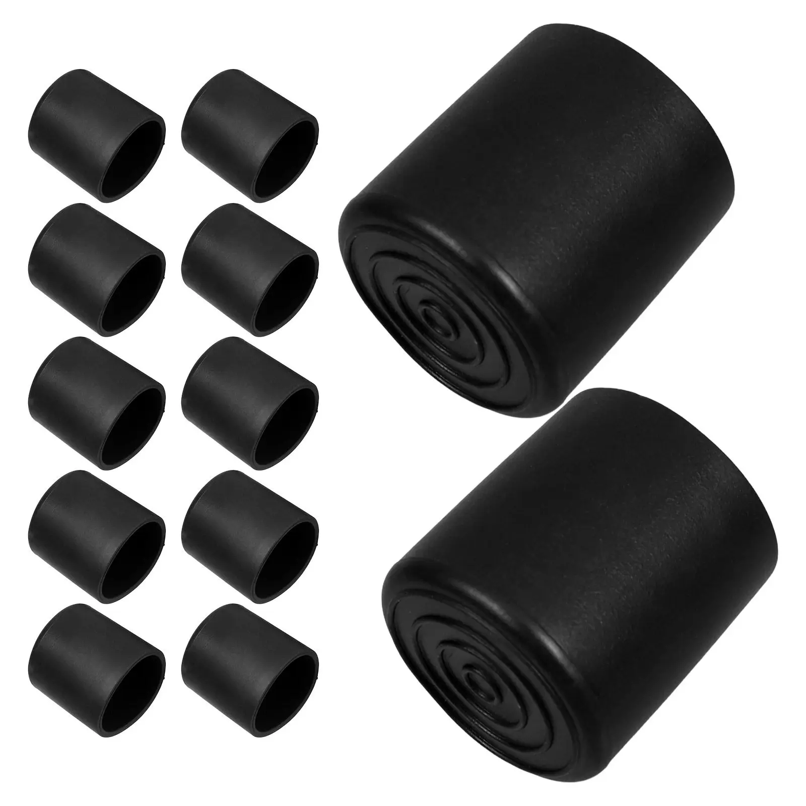 

20 шт. резиновых накладок на ножки стульев, 22 мм, черные, противоскользящие, для защиты пола, для деревянных столов и стульев, бесшумные, простые в установке, для использования на улице и в помещении