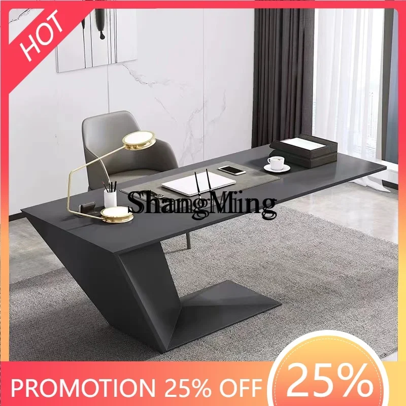 

CL special-shaped desk simple modern light luxury office boss table