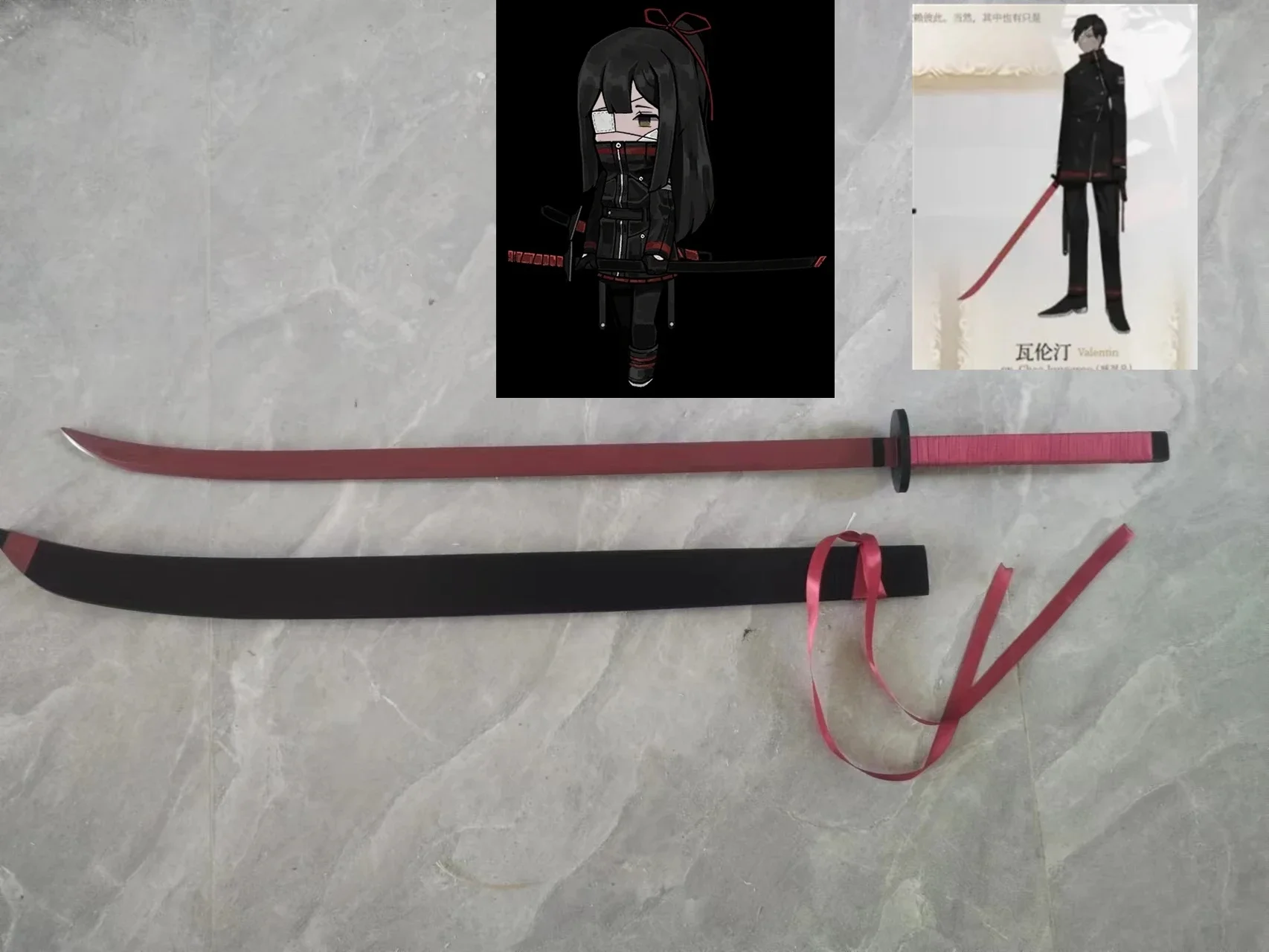 Valentin Sword Library of Ruina Cosplay Weapon Halloween Christmas Party Props for Comic Show