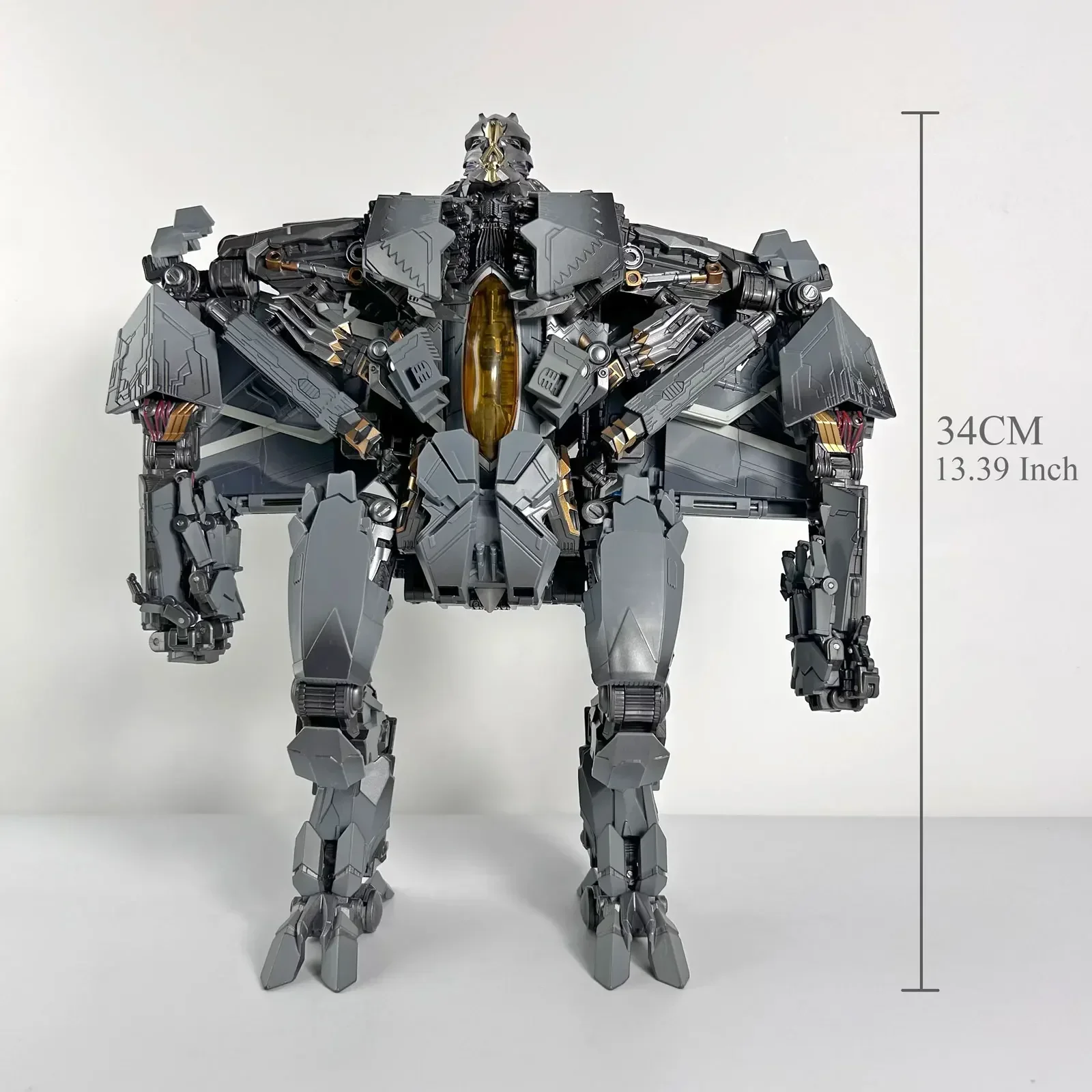 In Voorraad Filmversie Action Figure KO Robot Speelgoed Geschenken Transformatie T10 T-10 Oversized Meesterwerk Starscream 34CM