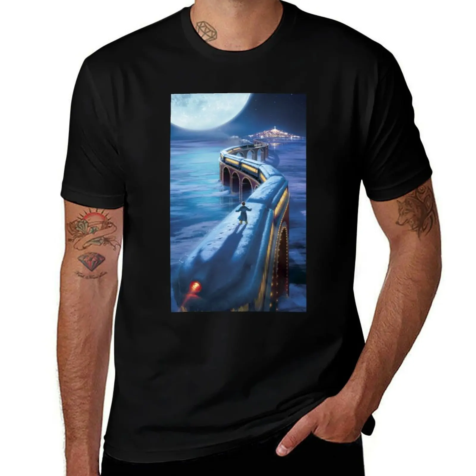 

the polar express T-Shirt cotton t shirts high quality men t shirt cotton 100% t shirts designer T-shirt