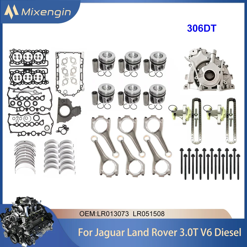 

Комплект для ремонта двигателя, шатун поршня для Jaguar F-PACE XF XF Land Rover Discovery Range Rover 306DT 3,0T V6 Diesel
