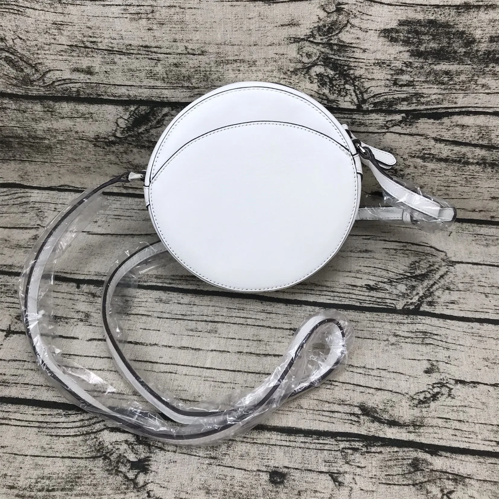 

Кожаная сумка-пенал из натуральной кожи (верхний слой), на молнии, идеальная круглая маленькая женская сумочка, с декоративной строчкой