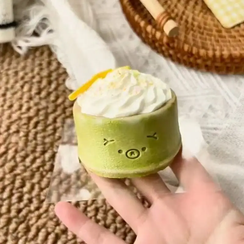 2026 Hot 1Pc Soft Taba Squishy toy with Butter texture - Sweet Melon Bear shaped to relieve stress - Food grade silicone